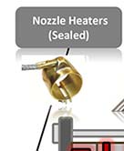 Nozzle heaters