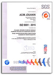 fabricant de resistances electriques industrielles ISO 9001