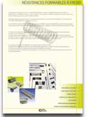 catalogue resistances formables a froid