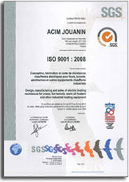 SGS certification ISO 9001