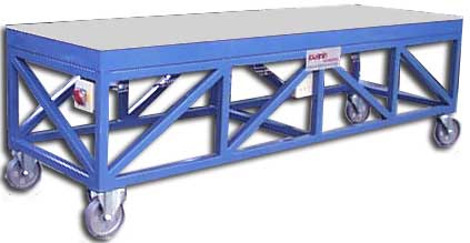 Heating tables on legs