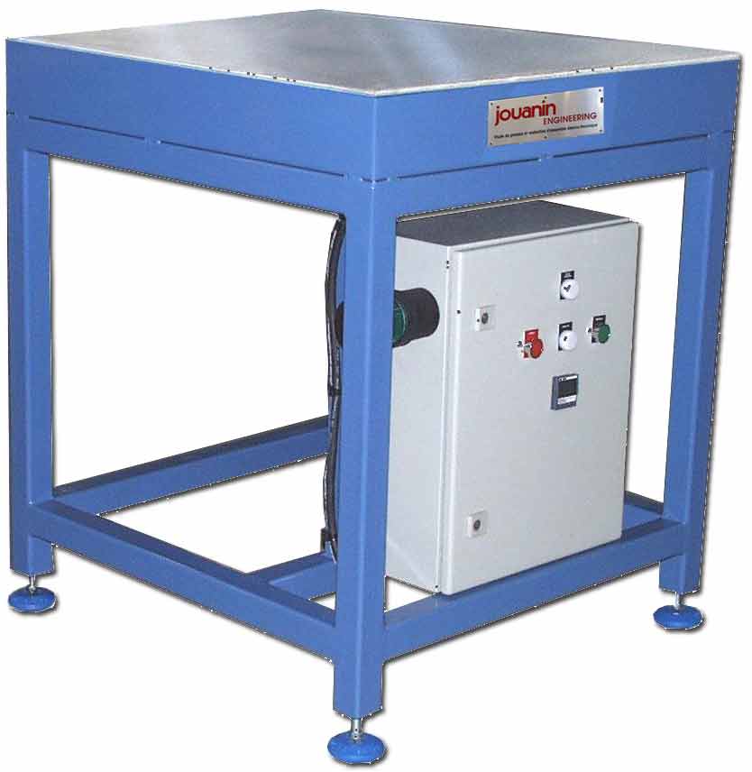 Heating tables on legs