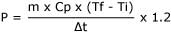 calcul thermique puissance 